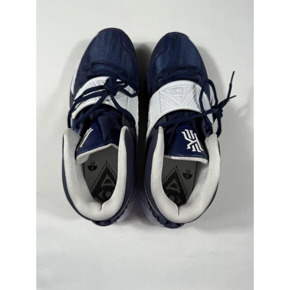 Nike Kyrie 6 Shoes Mens Size 12 Navy White Basketball Sneakers CW4142-402 - Picture 7 of 10